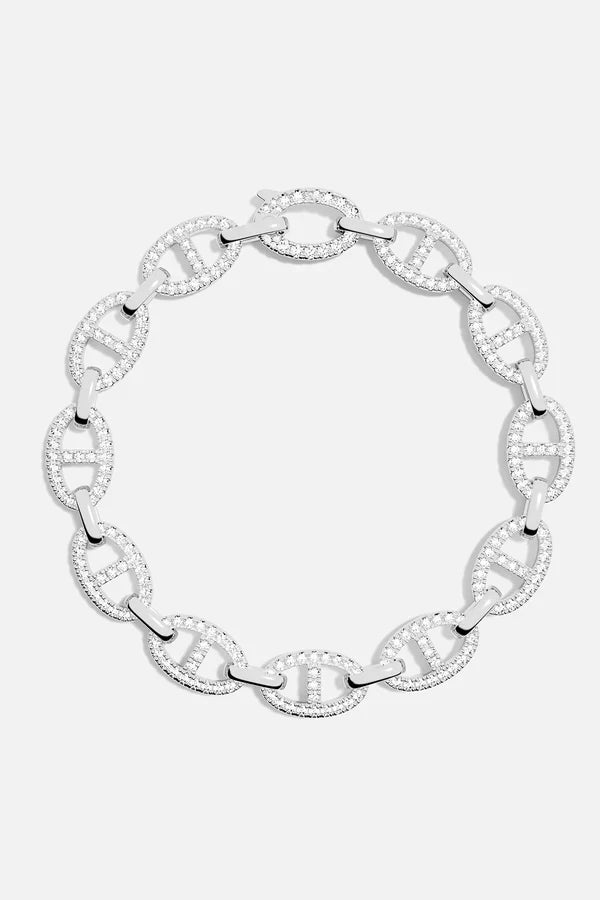 Pulseira Malha Marinheira com Pedrinhas