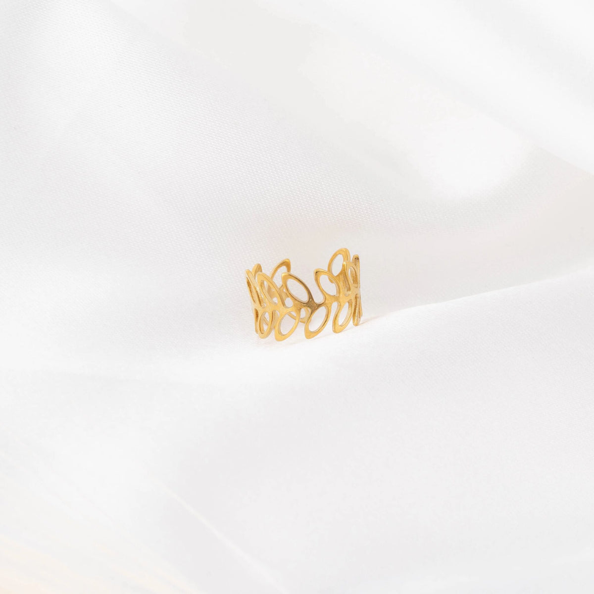 Ear Cuff Folhas Vazadas