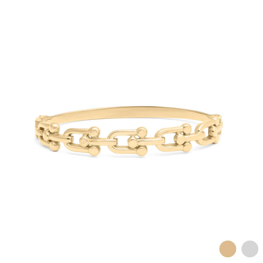 Pulseira Rígida Elos de Manilha