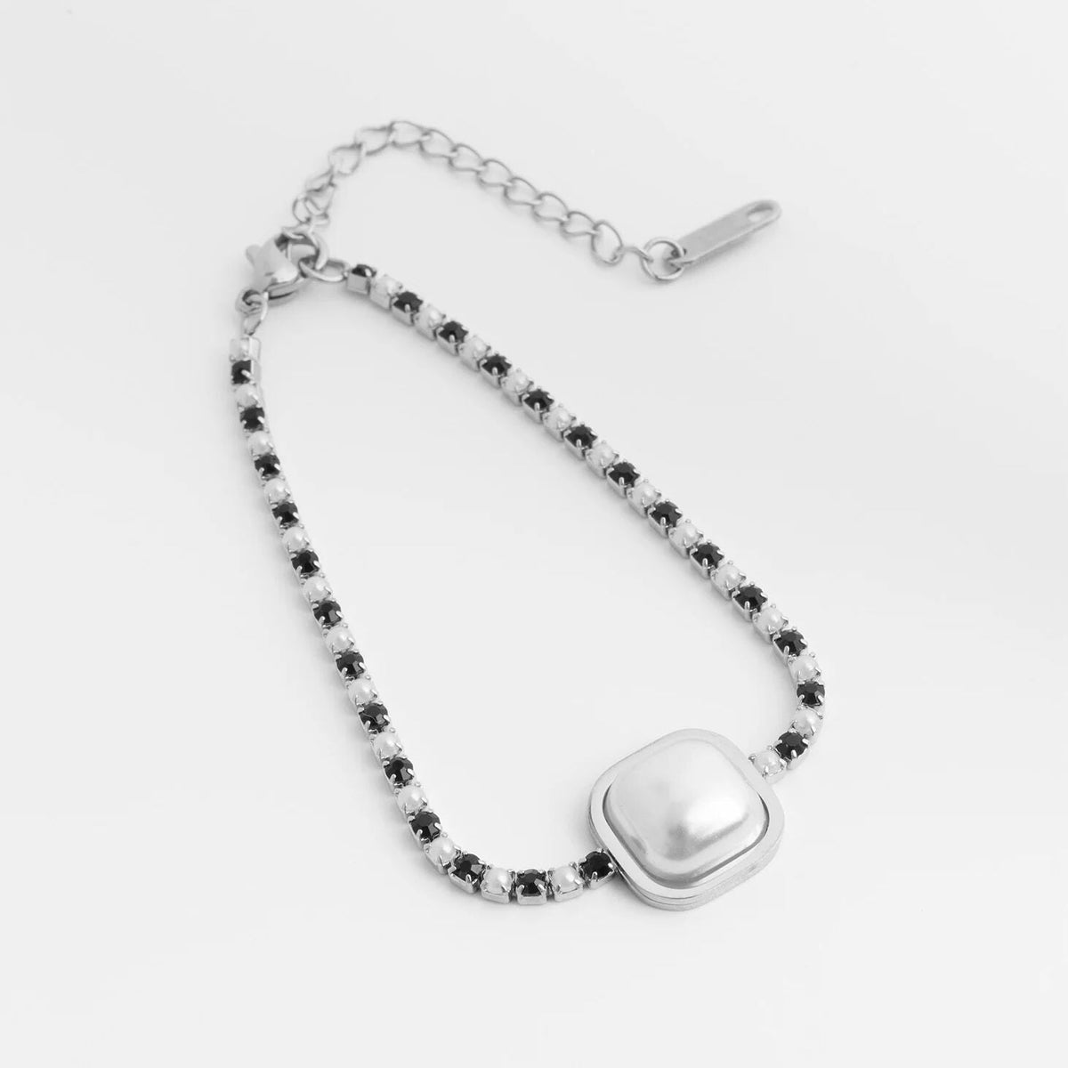 Pulseira Riviera Pérola Quadrada