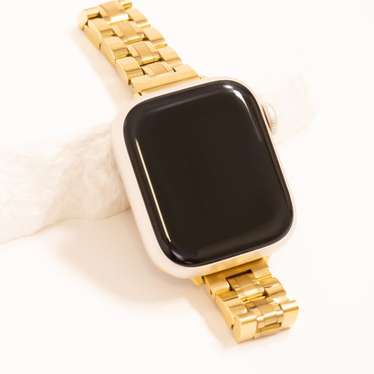 Bracelete Estreita de Elos Rectangulares para Smartwatch