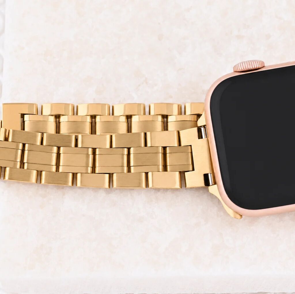 Bracelete Estreita de Elos Rectangulares para Smartwatch