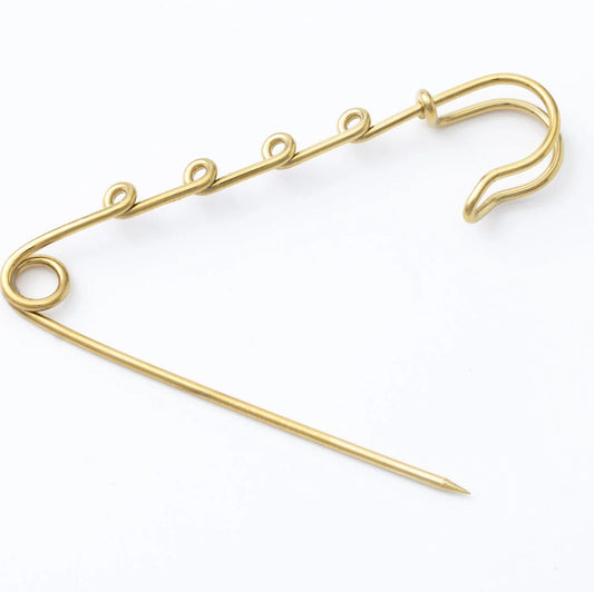Broche Alfinete com Quatro Argolas