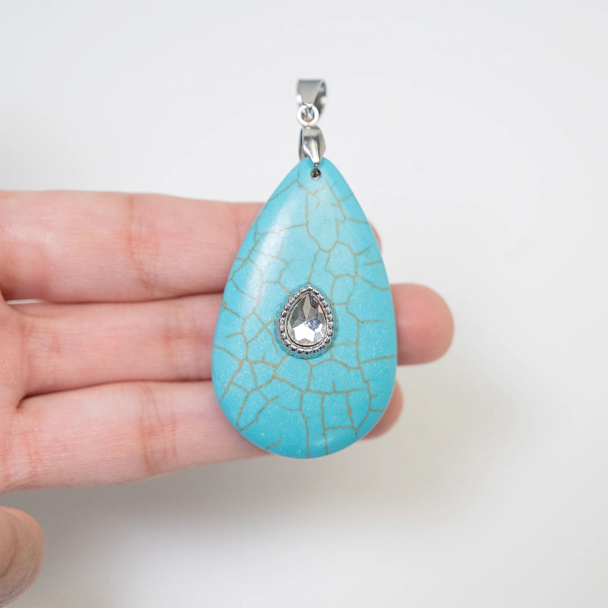 Pendente Gota Azul-Turquesa