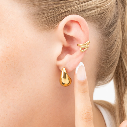 Ear Cuff Serpente Enrolada