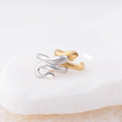 Ear Cuff Serpente Enrolada