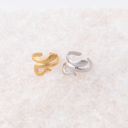 Ear Cuff Serpente Enrolada