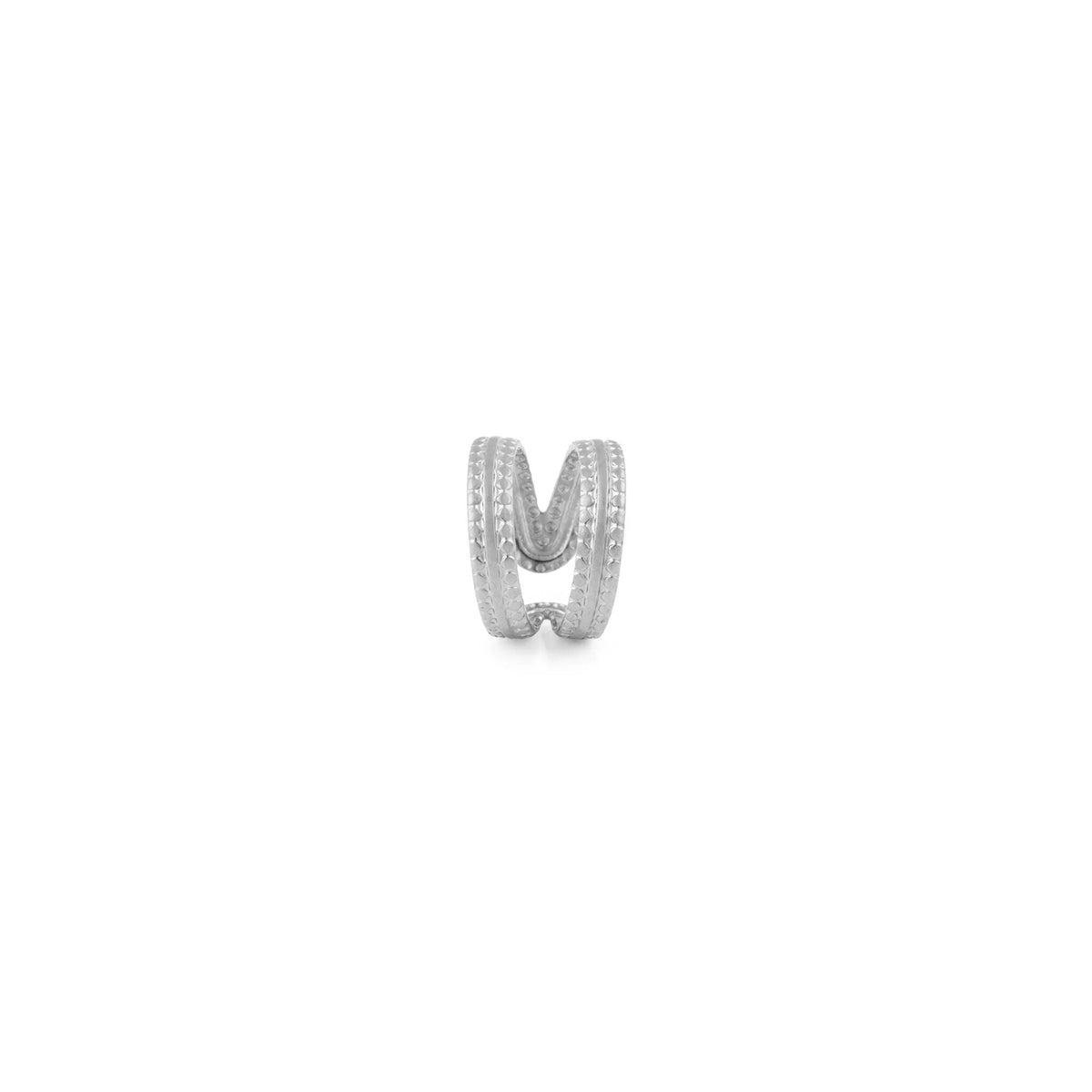 Ear Cuff Cruzado Pontilhado