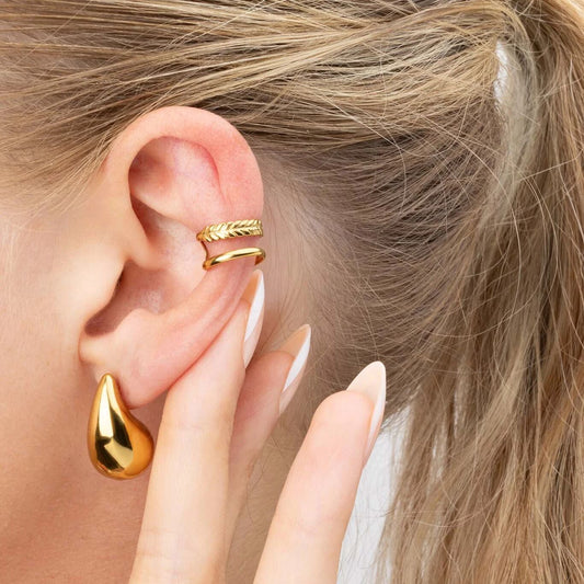Ear Cuff Duplo de Espiga