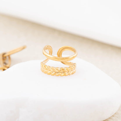 Ear Cuff Duplo de Espiga