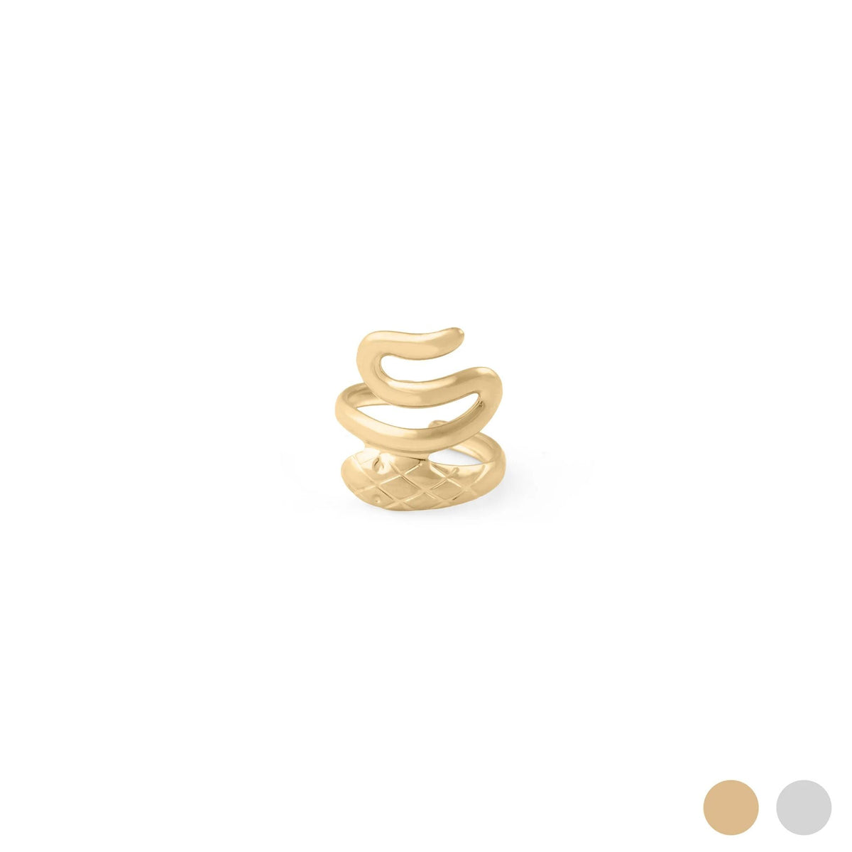 Ear Cuff Serpente Ondulada
