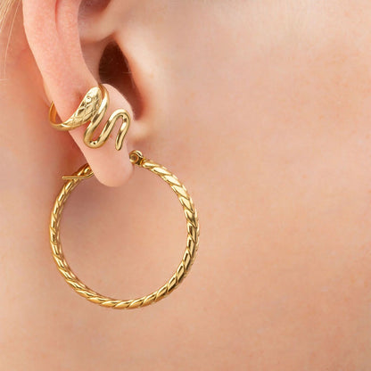 Ear Cuff Serpente Ondulada