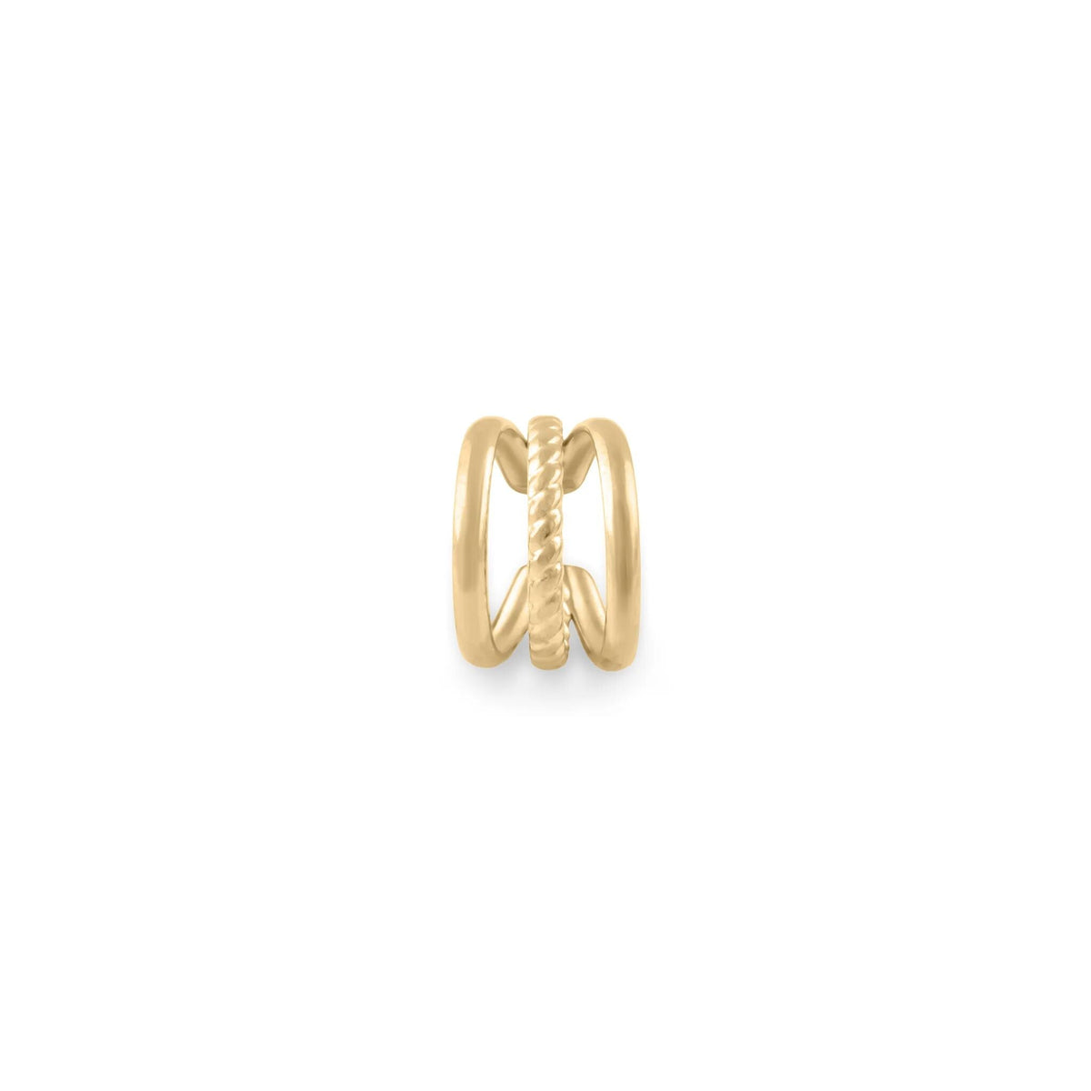 Ear Cuff Triplo com Linha Torcida