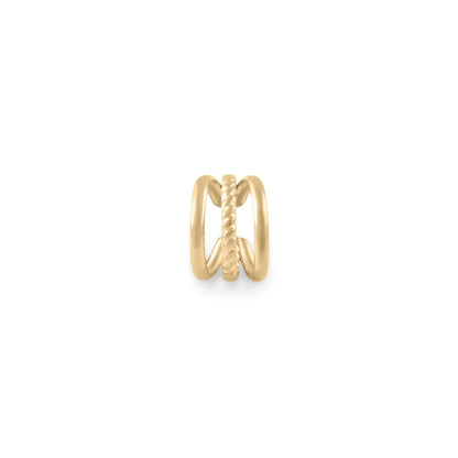 Ear Cuff Triplo com Linha Torcida
