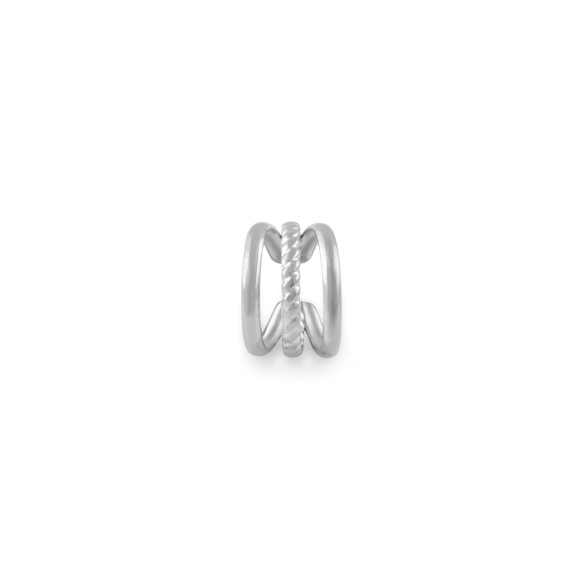 Ear Cuff Triplo com Linha Torcida