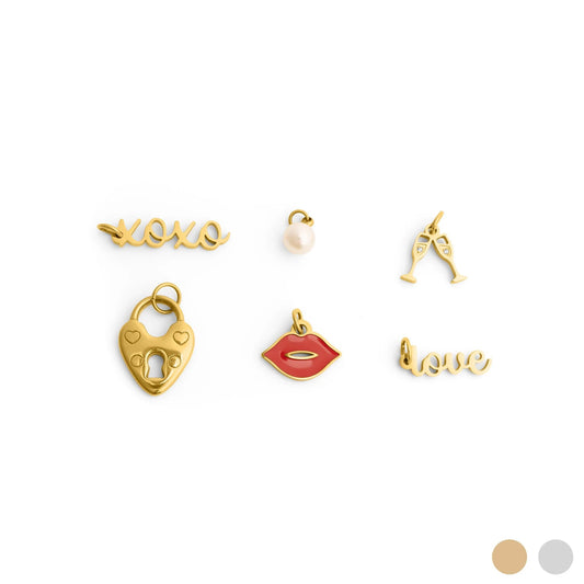 Conjunto Seis Berloques de Noiva