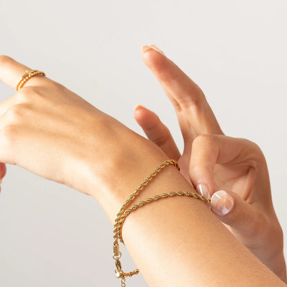 Pulseira Malha Cordão