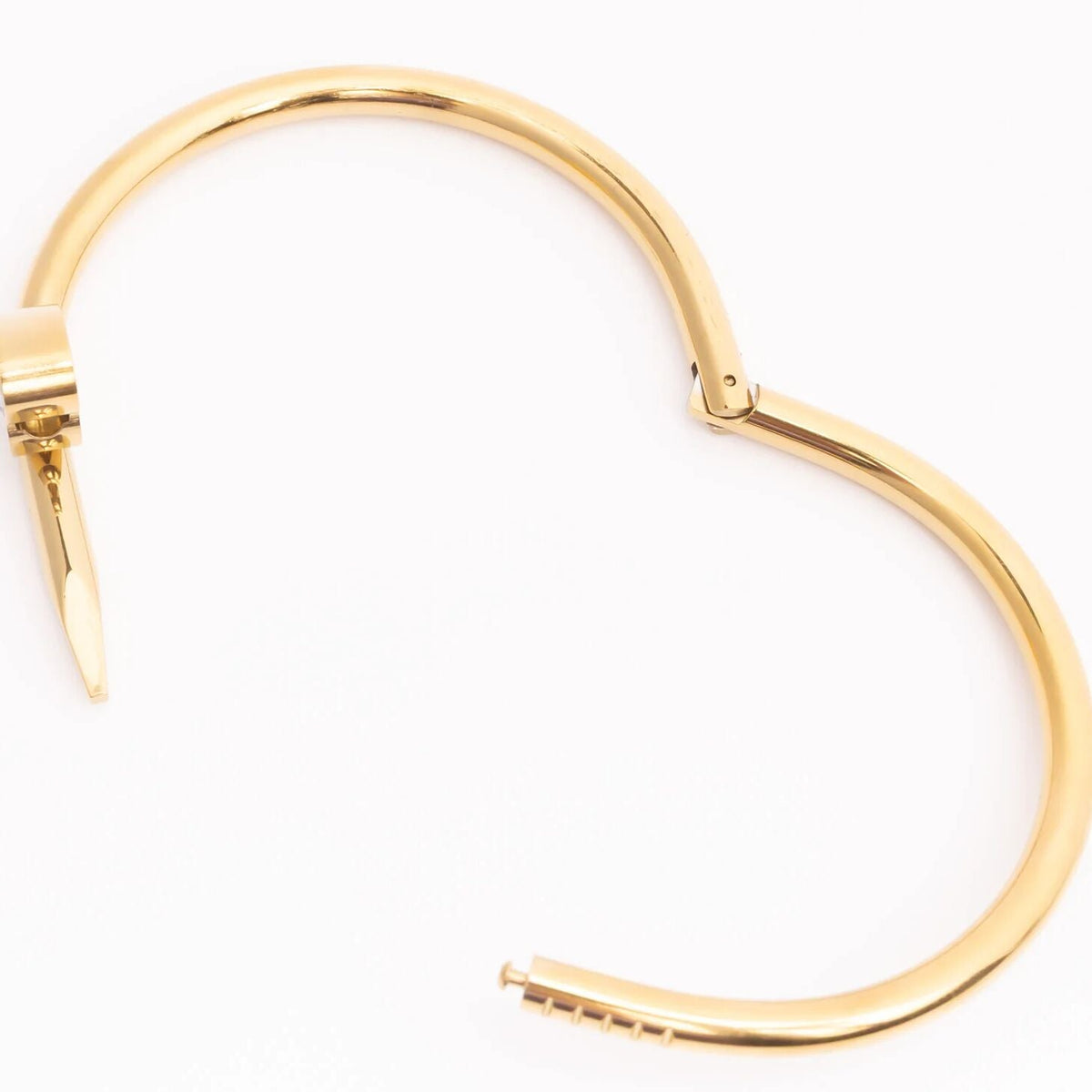 Pulseira Rígida Prego com Coração