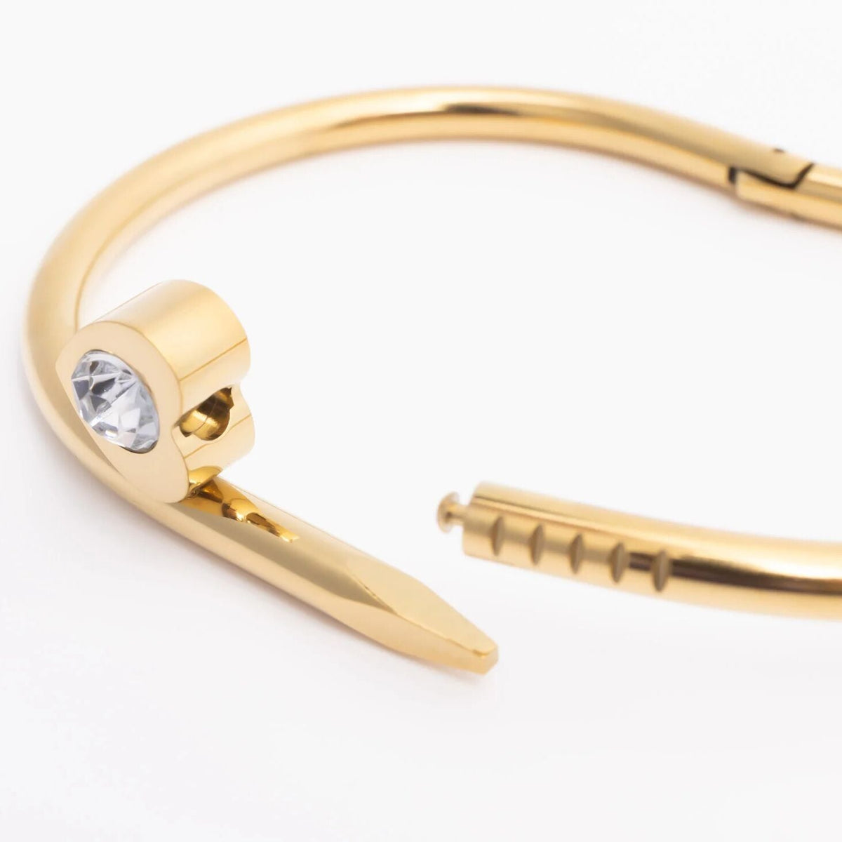 Pulseira Rígida Prego com Coração