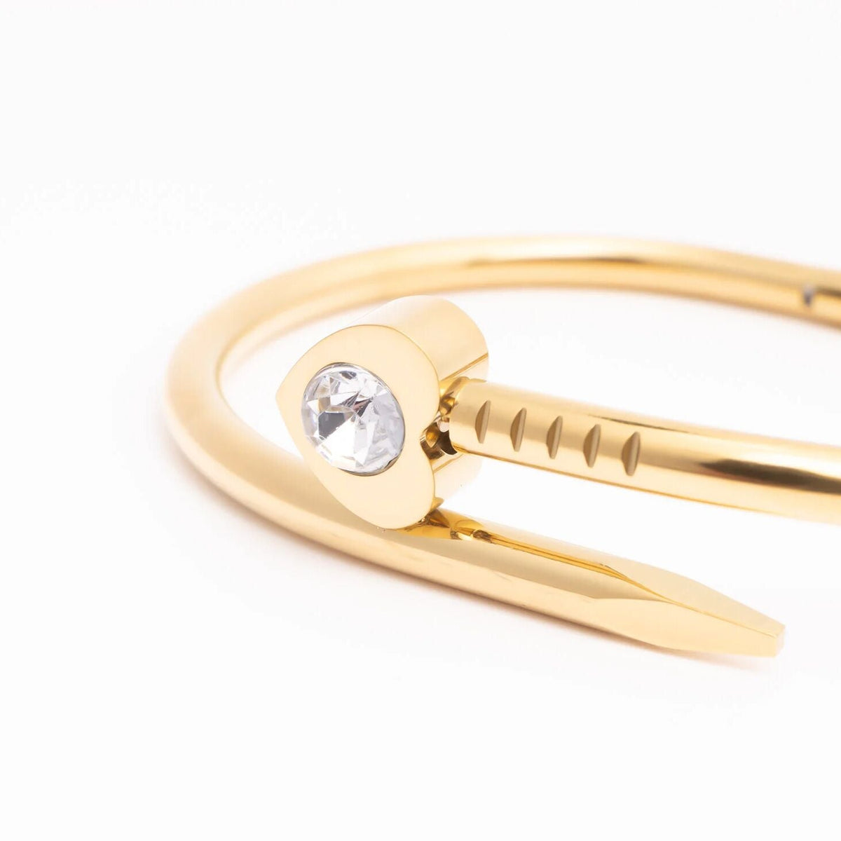 Pulseira Rígida Prego com Coração