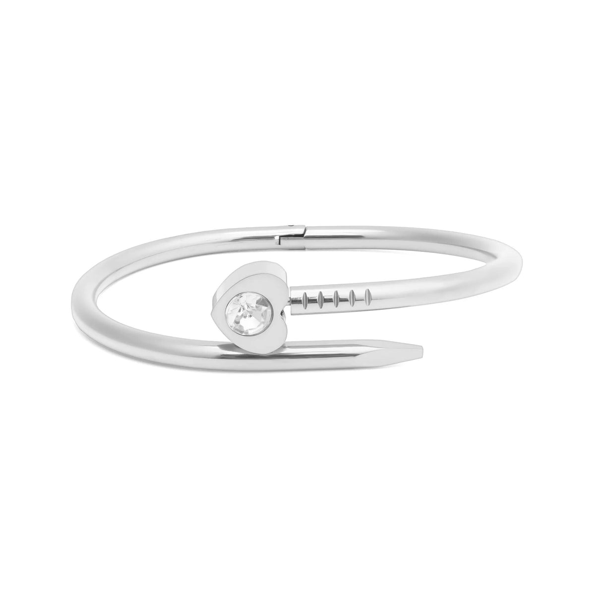 Pulseira Rígida Prego com Coração