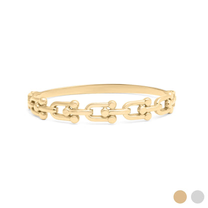 Pulseira Rígida Elos de Manilha
