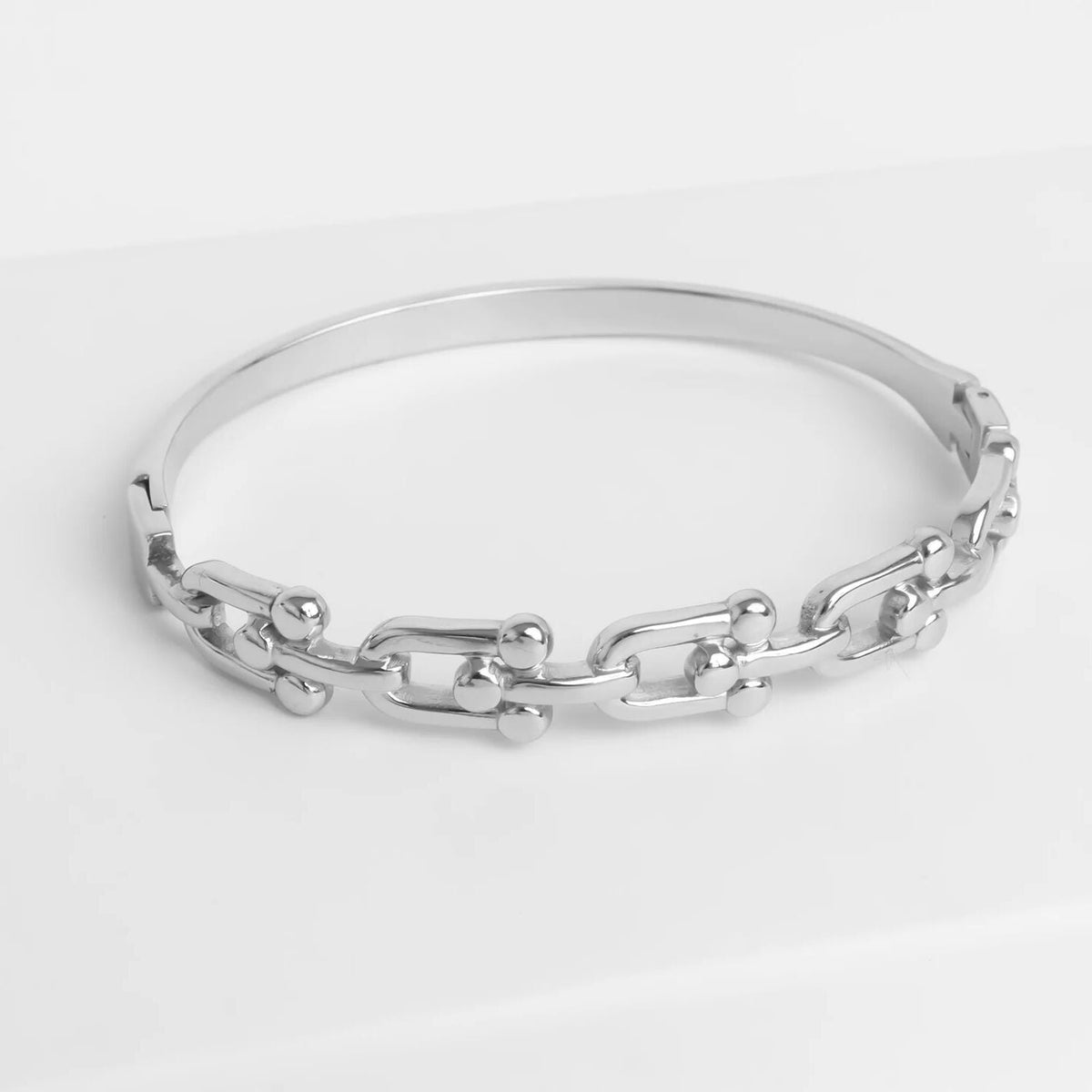 Pulseira Rígida Elos de Manilha