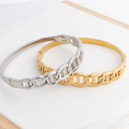 Pulseira Rígida Malha Marinheira