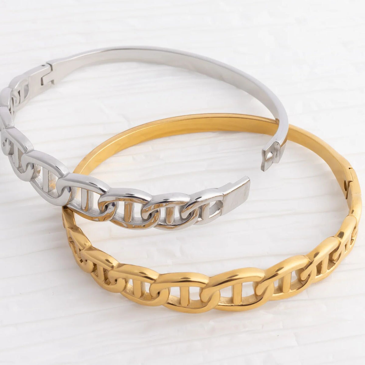 Pulseira Rígida Malha Marinheira