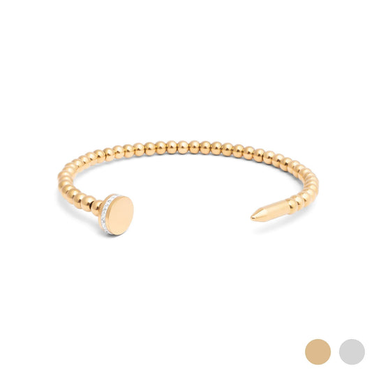 Pulseira Rígida Prego de Bolinhas