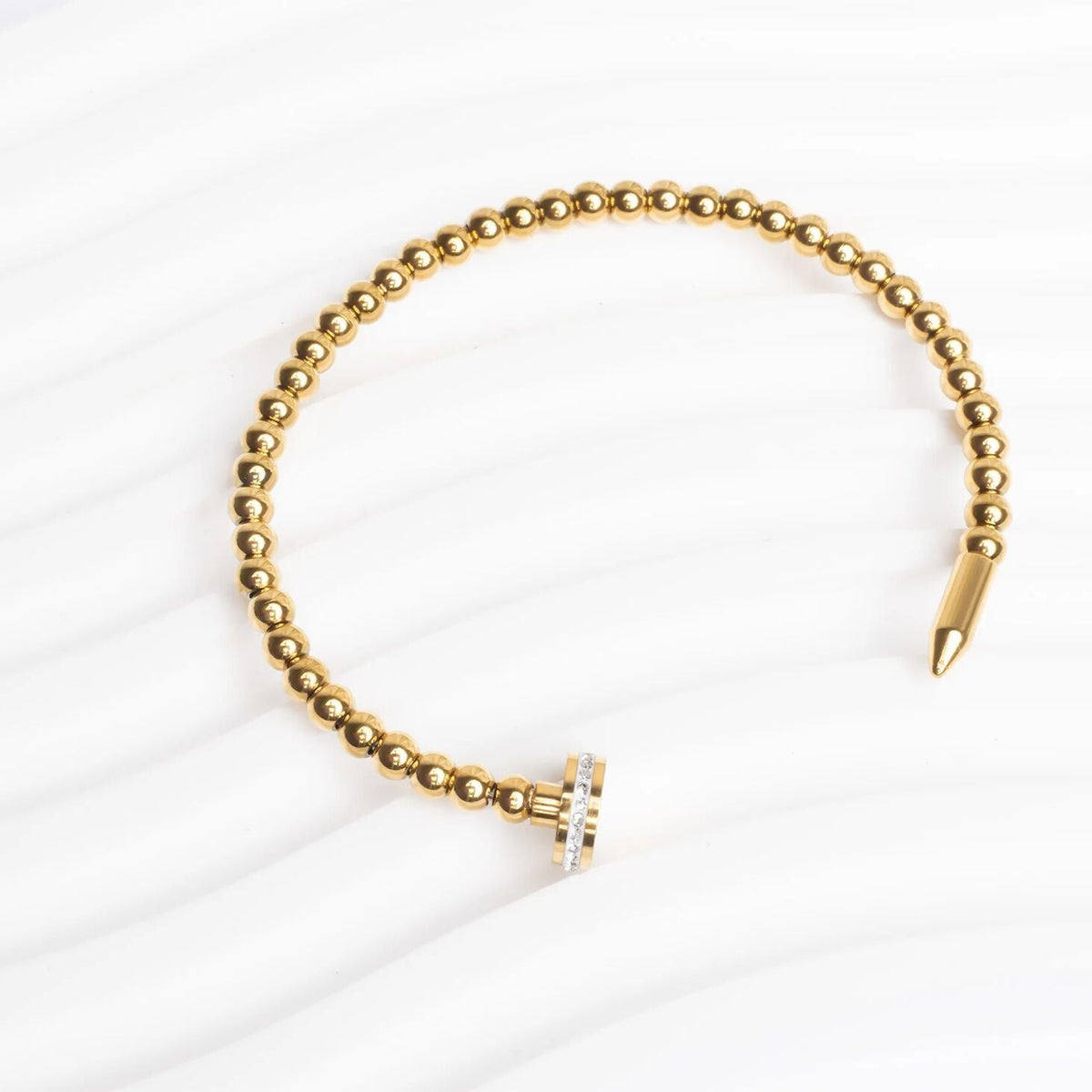 Pulseira Rígida Prego de Bolinhas