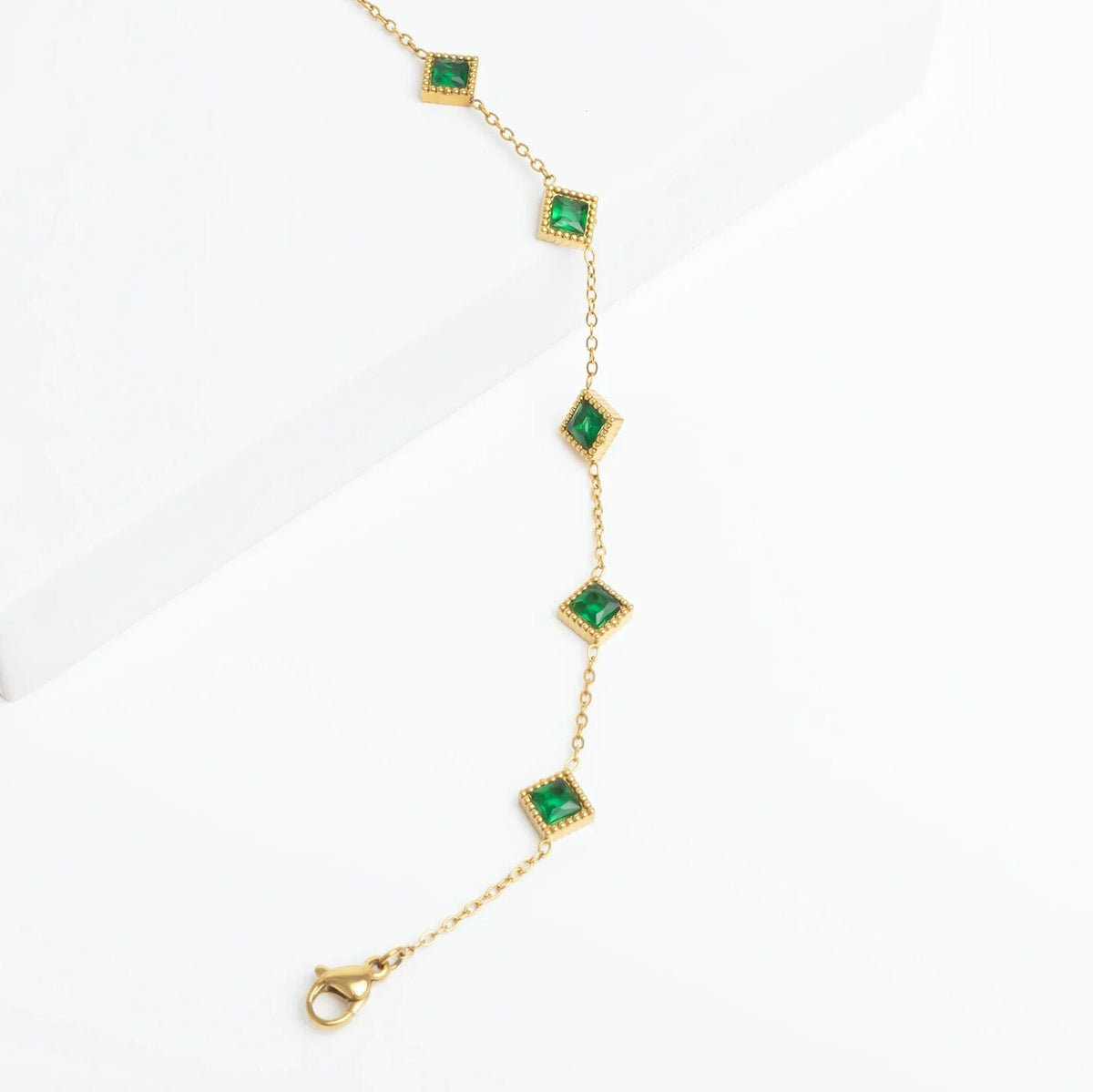 Pulseira Losangos Verdes