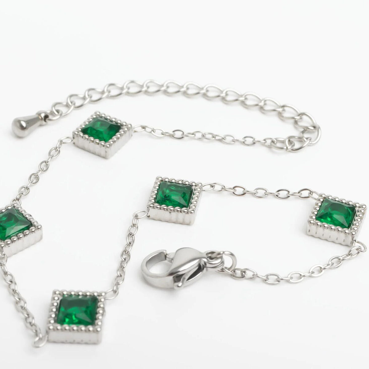 Pulseira Losangos Verdes