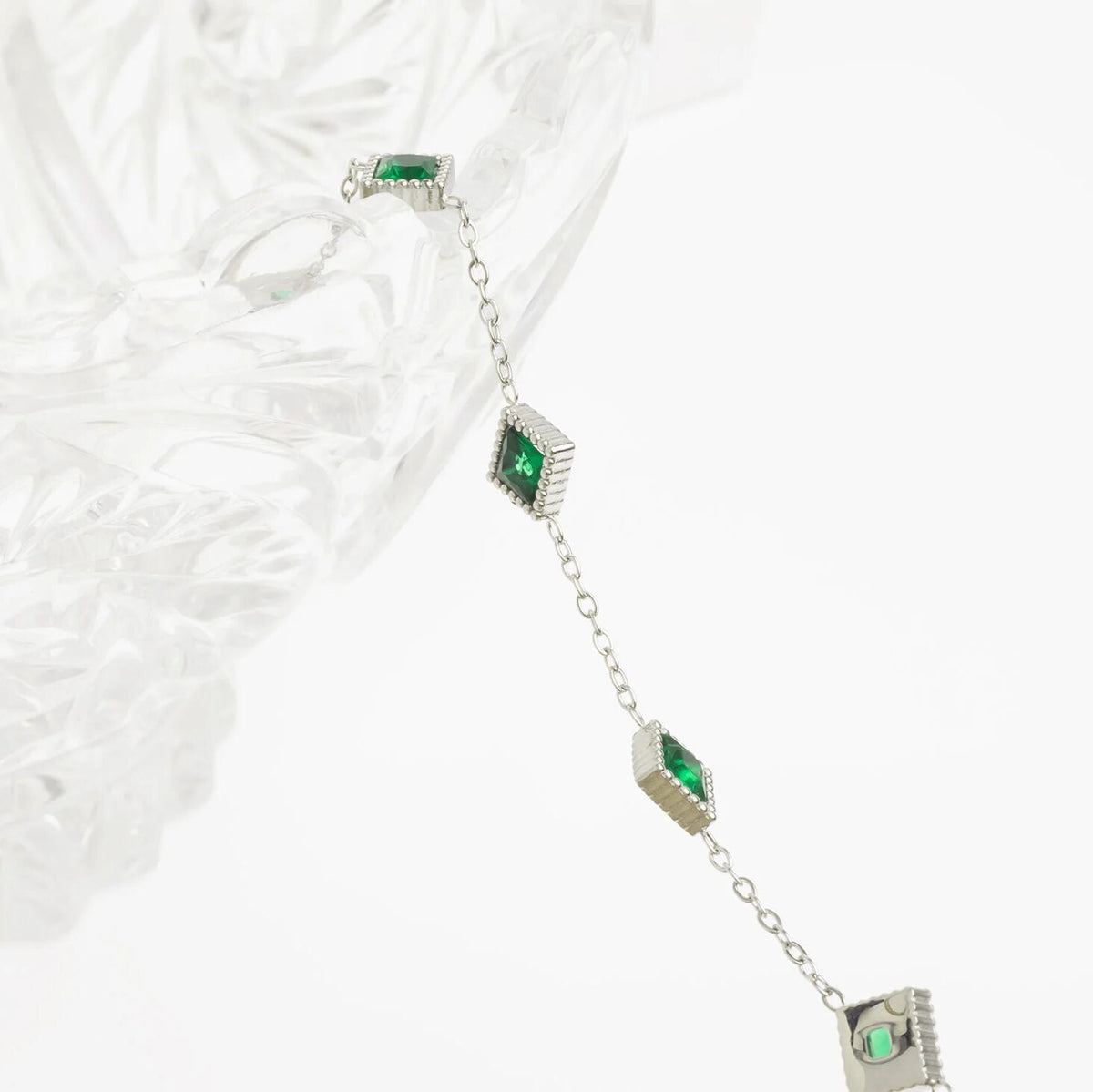 Pulseira Losangos Verdes