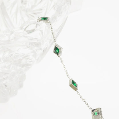 Pulseira Losangos Verdes