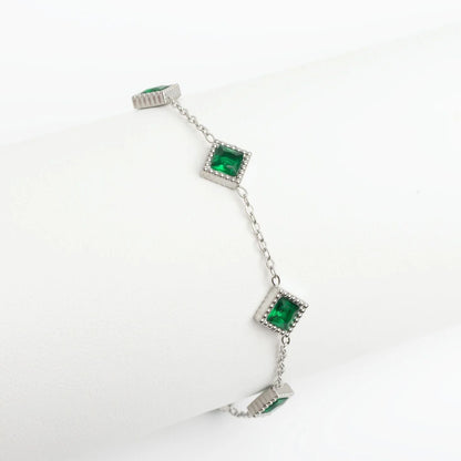 Pulseira Losangos Verdes
