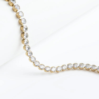 Pulseira Riviera Pedras em Aro