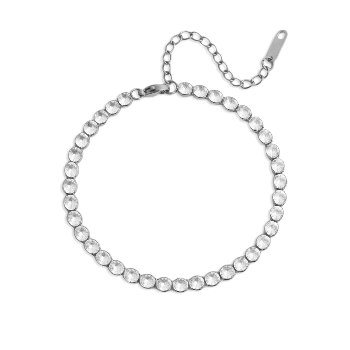Pulseira Riviera Pedras em Aro
