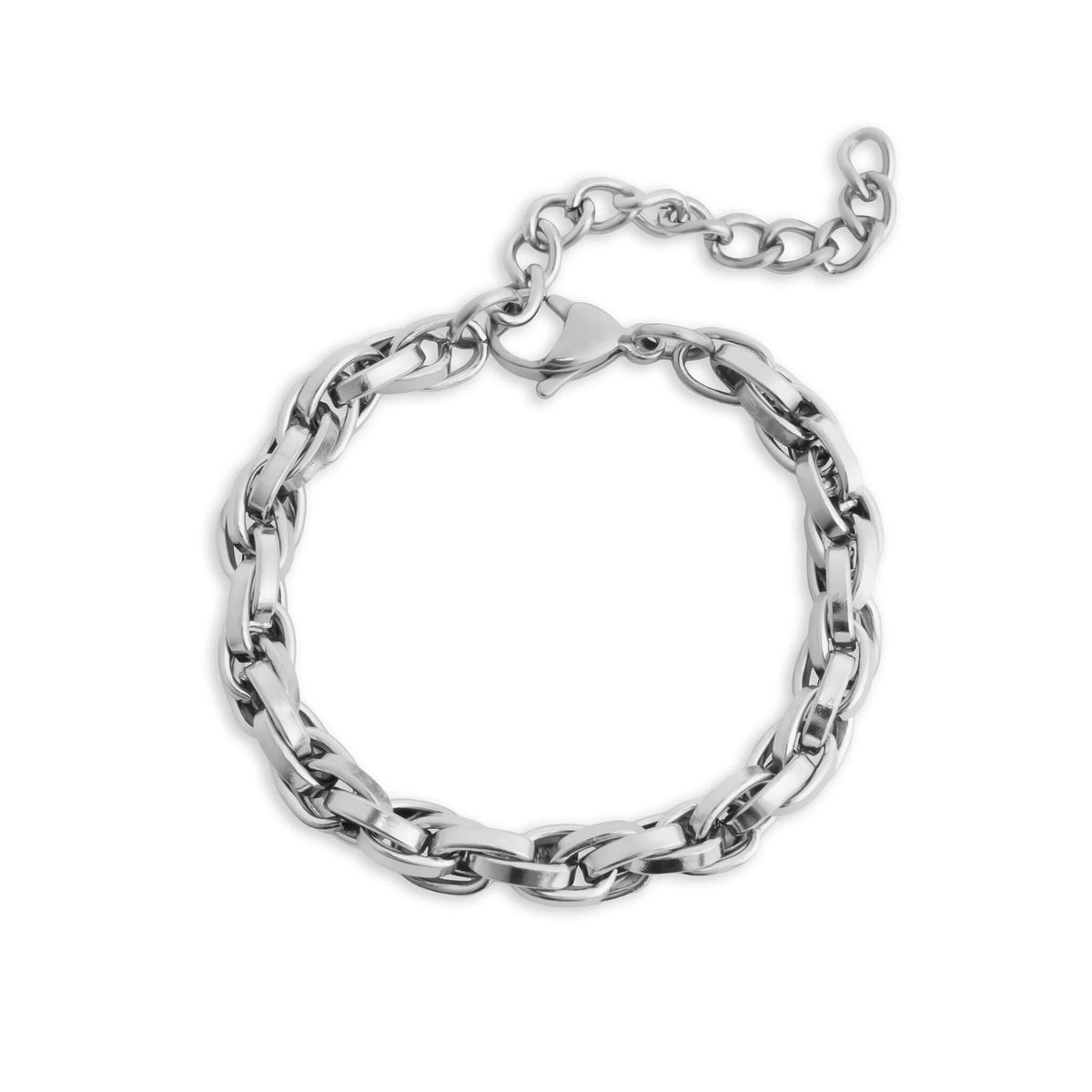 Pulseira Elos Ovais Duplos