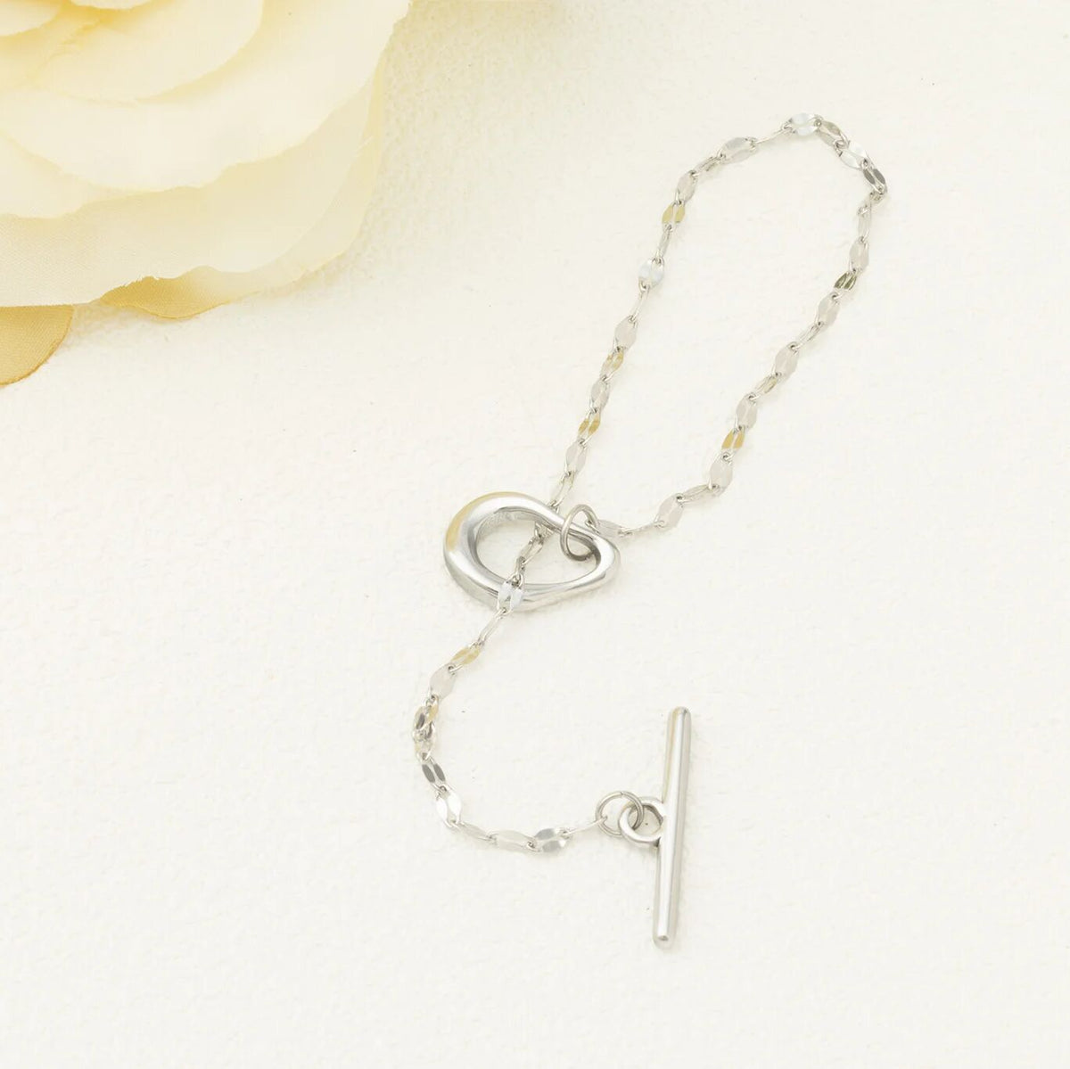 Pulseira Barra e Argola Irregular