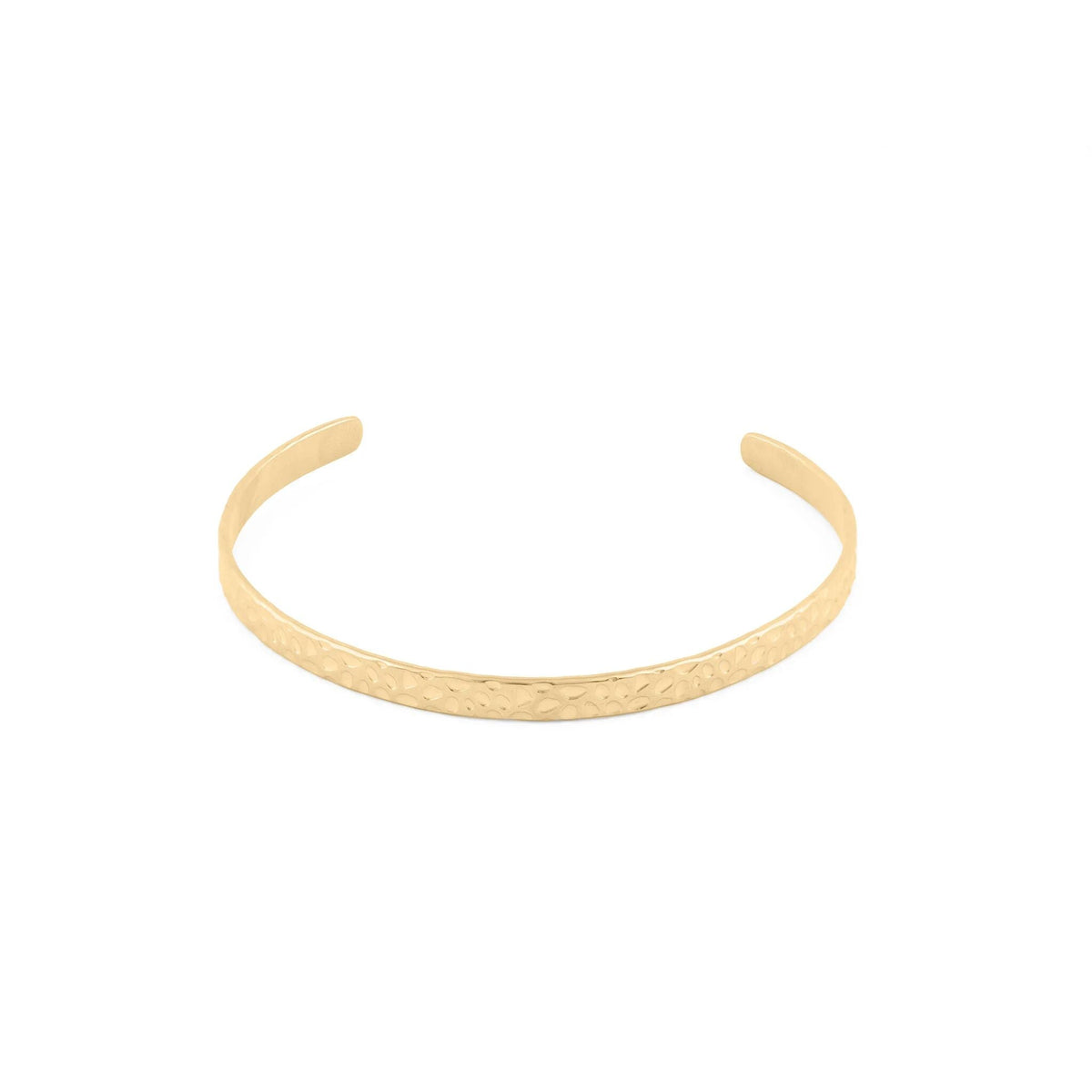 Pulseira Rígida Aberta Martelada