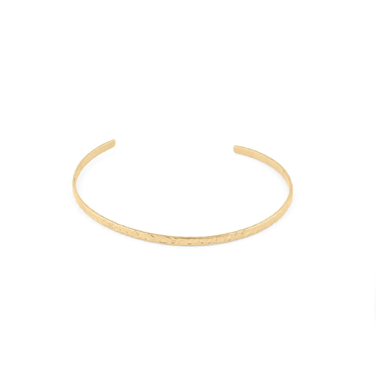 Pulseira Rígida Aberta Martelada