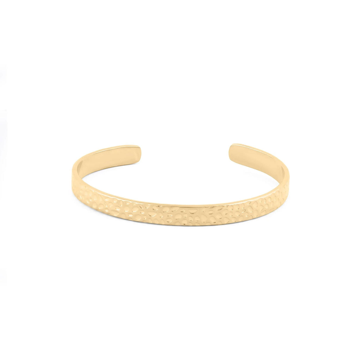 Pulseira Rígida Aberta Martelada