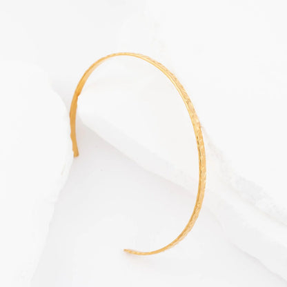Pulseira Rígida Aberta Martelada