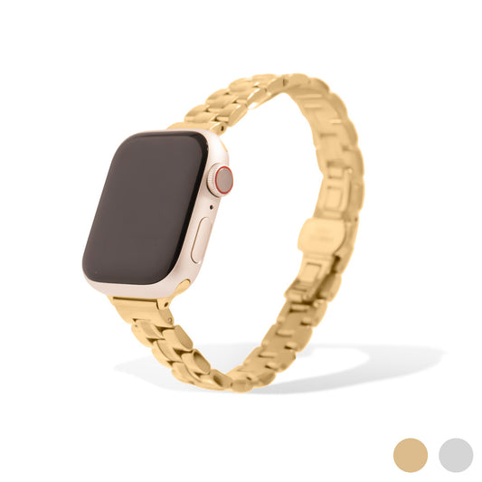 Bracelete Estreita de Elos Rectangulares para Smartwatch