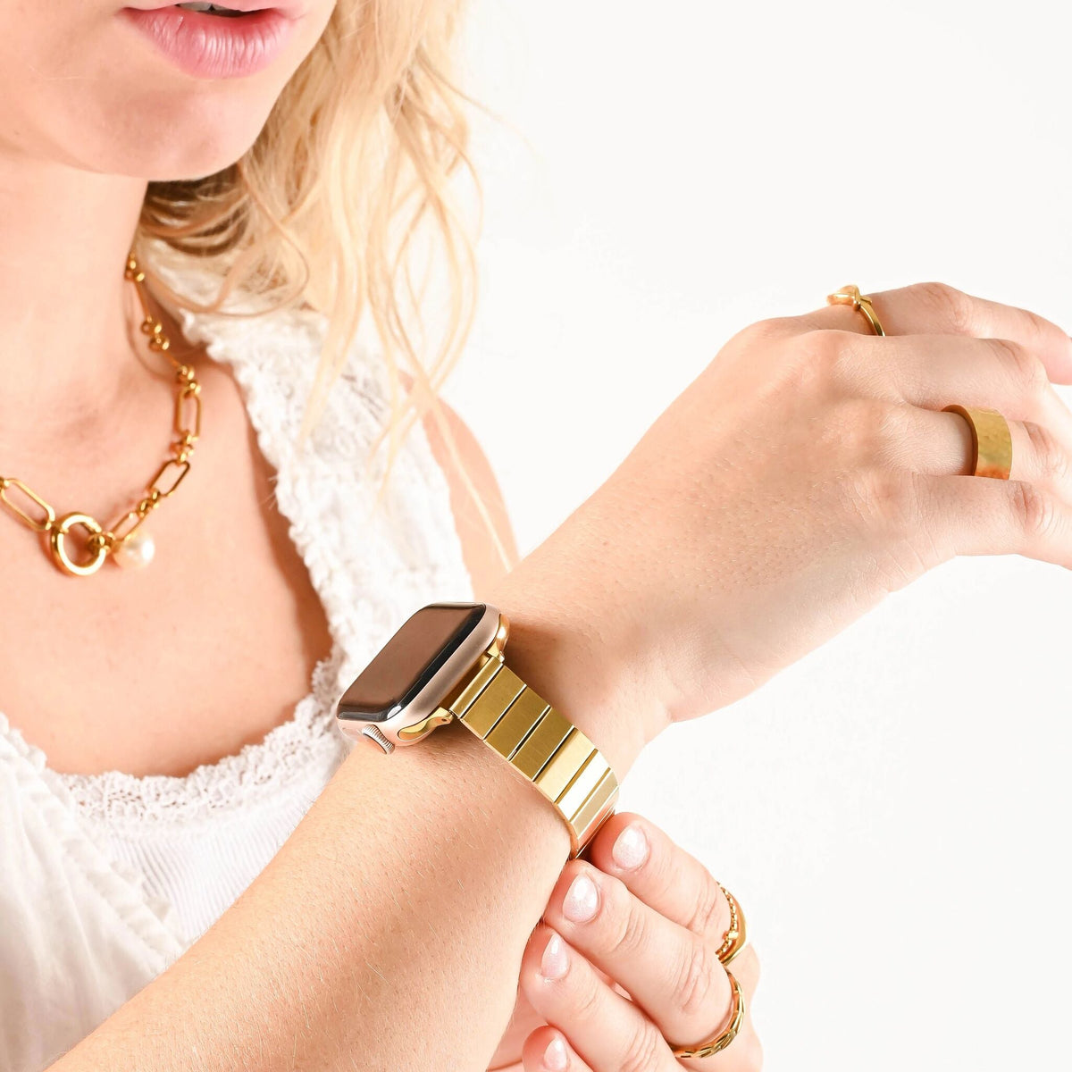 Bracelete Placas Lisas para Smartwatch