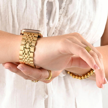Bracelete Fileiras de Elos Grossos para Smartwatch