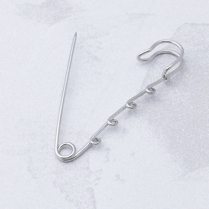 Broche Alfinete com Quatro Argolas