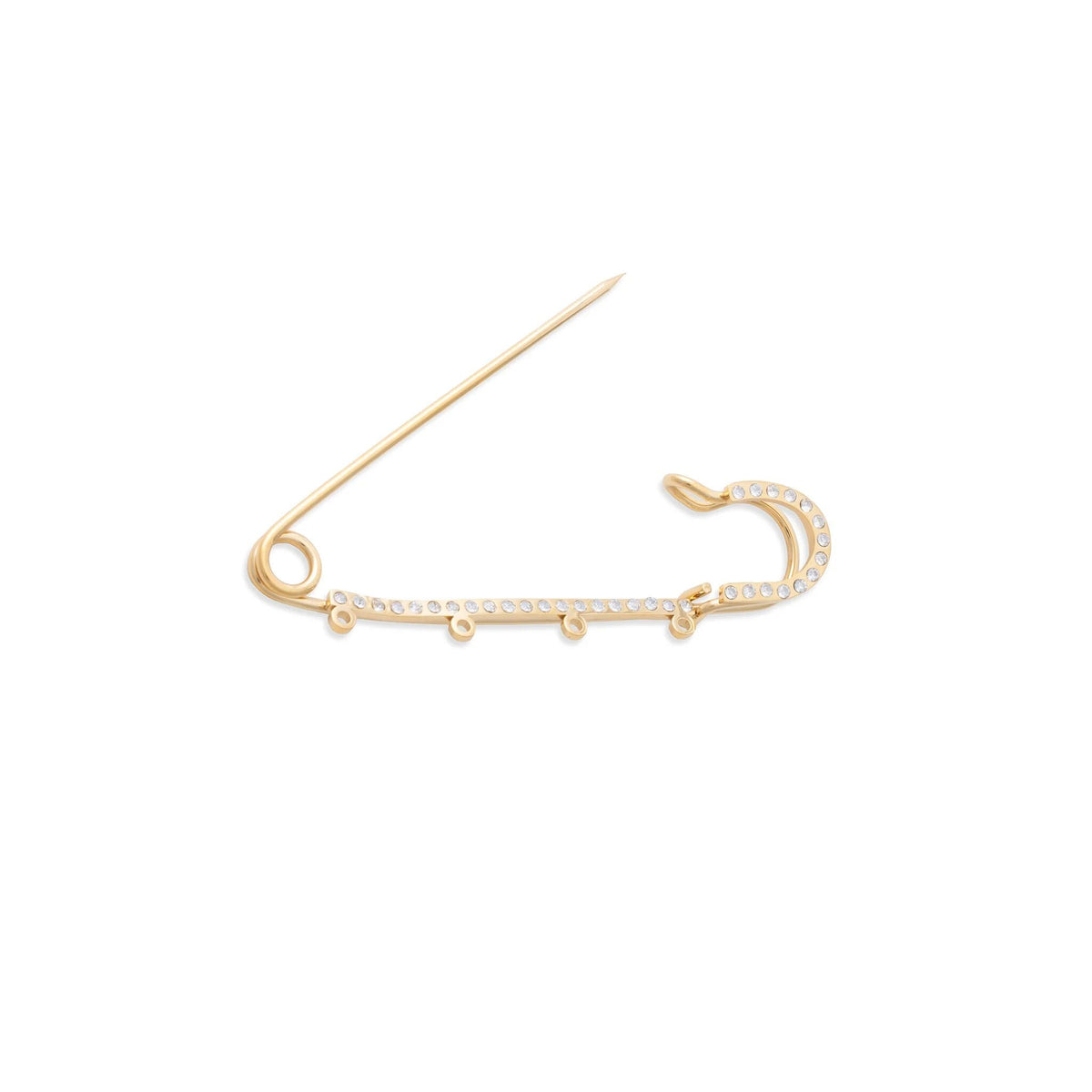 Broche Alfinete com Pedrinhas