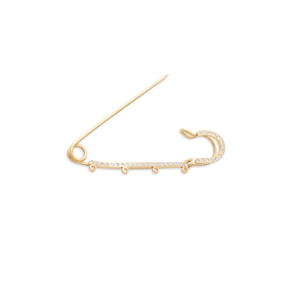 Broche Alfinete com Pedrinhas
